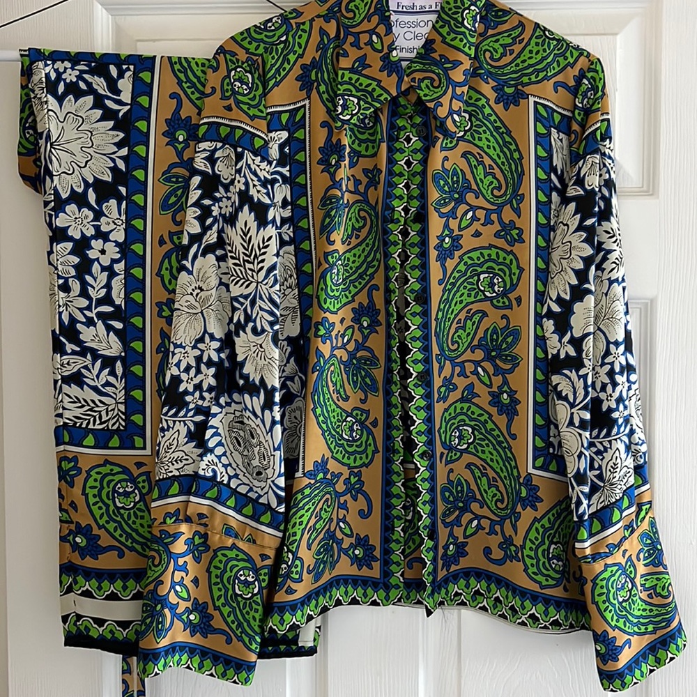 Zara Silky Printed Set